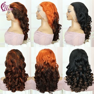 FH Wholesale Loose Bouncy Curl Frontal <b>Wig</b> Human Hair #T4-350 13x4 5x5 Transparent <b>Lace</b> Natural Human Hair <b>Wig</b> for Women - Product Image 6