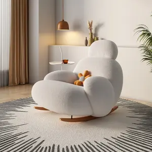 Hot Selling Single Recliner Sofa Chairs Velvet Fabric Nordic Modern Leisure Chair Living Room Furniture Sofa Set