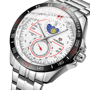 <span class=keywords><strong>Montre</strong></span> mécanique automatique de luxe <span class=keywords><strong>pour</strong></span> <span class=keywords><strong>homme</strong></span> Forsining 1228 de haute qualité avec réserve de marche, répétiteur, bracelet en acier inoxydable et verre saphir - Product Image 5