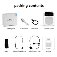 Haut-parleur portable sans fil UHF S330 avec casque Guide touristique Enseignement Amplificateur vocal Mini amplificateur Batterie 4000mAh