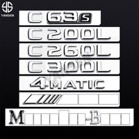 Autocollant d'emblème 3D pour coffre de voiture, pour Mercedes Benz Classe A, C, E, S, GLC, GLE, GLS