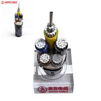 Câble d'alimentation en aluminium basse tension NAYY 2-5 conducteurs pour installations industrielles et systèmes de distribution électrique