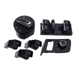 Jeu de 6 boutons de commande de rétroviseur de fenêtre de pièces automobiles pour VW <span class=keywords><strong>TOURAN</strong></span> CADDY 1T1959565F - Product Image 5