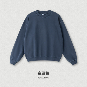 Men's Unisex Oversized Hooded Button Sweatshirt 345G Fleece <b>Light</b> Gray Casual Knitted Solid Color Autumn Wear 3D Embossed - Product Image 4