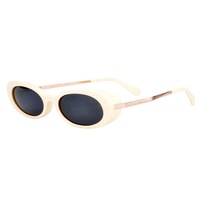 Lunettes De soleil ovales en acétate De haute qualité, style rétro Vintage des années 90 couleur bonbon, Gafas De Sol De Moda Steampunk