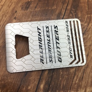 Ouvre-bouteille en métal personnalisé haut de gamme avec impression sérigraphique et logo personnalisé pour la promotion - Product Image 1