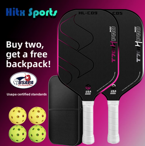 Juego de Pickleball Profesional Aprobado por la USAPA con 2 Pelotas Ligeras y Bonitas y 1 Bolsa de Fibra de Carbono T700 - Product Image 2