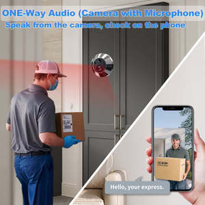 2.4G WiFi Porta Mágica Câmera Peepholes Porta Visão Noturna Monitor de Grande Angular Porta Peephole Viewer <span class=keywords><strong>Camera</strong></span> Campainha - Product Image 2