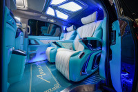 Vente directe d'usine, modification de voiture en cuir Napa et plastique avec massage et appui-tête confortable pour Benz VITO