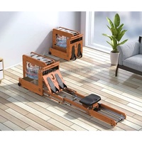Machine à ramer intelligente pliable en bois TX615 Joysong, machine à ramer à résistance à l'eau pour la salle de sport à domicile, exercices en studio