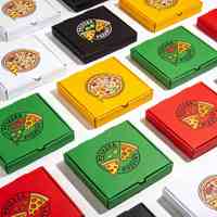 Boîtes à pizza de haute qualité en papier kraft, boîtes à emporter et pour restaurants, impression personnalisée, vente en gros