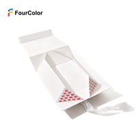 Boîte en papier rigide pliable avec logo personnalisé imprimé, écologique, haut de gamme, finition brillante/mate, emballage cadeau, fermeture magnétique