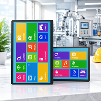 PC Industri Terintegrasi 8-27 Inci, Panel PC Industri Windows Prosesor I5, Port Ethernet Ganda, PC Layar Sentuh Android Industri