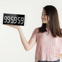 Horloge de bureau numérique grand écran avec fonction tomate compte à rebours ultra long chronomètre minuterie de cuisine