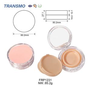 Estuche Compacto para Polvos Compactos, Espejo Compacto, Estuche Redondo Transparente para Polvos Compactos - Product Image 2