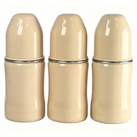 Bouteille isotherme en acier inoxydable de 180 ml avec tétine en silicone, marques graduées, couvercle anti-fuite détachable, écologique pour bébé et tout-petit