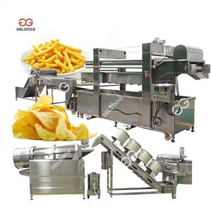 Equipo de envasado de alimentos congelados e Iqf Pota Small Automatic French Fries Línea de producción de Patatas congeladas 500Kg - Product Image 2