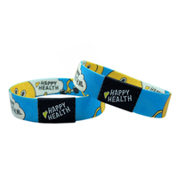 Bracelet élastique de luxe en polyester avec impression par sublimation, NFC, pour la mode