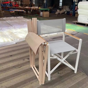 Chaise de camping pliable moderne en aluminium blanc pour pique-niques, camping, maquillage et repas en extérieur - Product Image 4