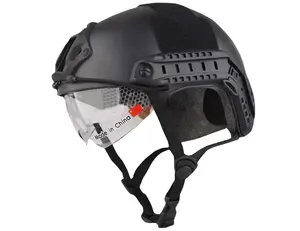 Casco veloce in plastica all'ingrosso con visiera protettiva per operazioni di salvataggio arrampicata sport all'aria aperta casco tattico casco