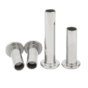 Remaches Semitubulares de Acero al Carbono Galvanizado GB 873, Remaches Huecos de Cabeza Redonda Plana Métrica M3-M6 - Product Image 1