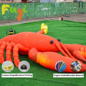 Modèle de <span class=keywords><strong>homard</strong></span> gonflable géant en tissu nylon durable, <span class=keywords><strong>prix</strong></span> d'usine, personnalisable, pour la promotion et la publicité des restaurants - Product Image 2