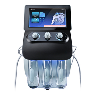 Appareil de soin du visage par hydrodermabrasion, EMS, hydratation par lumière d'eau, poignée chaude et froide, rajeunissement de la peau, appareil non invasif pour salon - Product Image 1