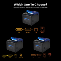 Printer Thermal Android 80mm untuk POS Desktop Portabel dengan Kertas Thermal Berkualitas Tinggi Warna Hitam 203dpi Tersedia