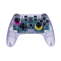 Control Inalámbrico Transparente para Juegos con Turbo y Motor de Vibración para PC, Android, iOS, Teléfono Móvil y TV Box