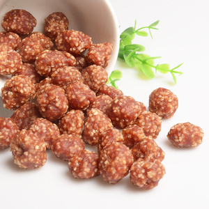 Cordero bola de arroz deliciosos aperitivos Cordero combinar arroz carne de proteína rica nutrición oem alimentos para mascotas perro fabricación - Product Image 3