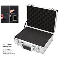 Mallette de protection rigide en aluminium pour appareil photo avec inserts en mousse