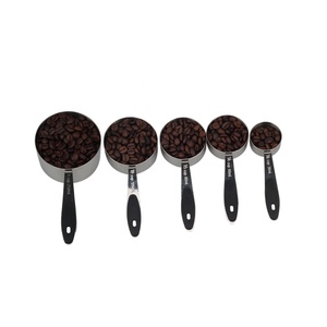 Stainless Steel Measuring Cups, 5 Piece <b>Stackable</b> Measuring Set - Product Image 4