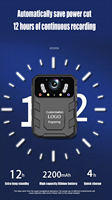 OEM Wearable HD 1080P Video Audio Recorder Night Vision TF Card Storage Security Monitoring Video Recorder Body Worn Camera
