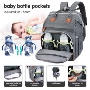 Sac à dos multifonctionnel pour bébé et maman, idéal pour les voyages en plein air, imperméable, portable, toutes saisons, pour papa - Product Image 3