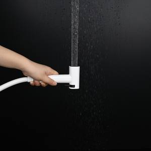 Bidé de Pared con Rociador de Mano <span class=keywords><strong>para</strong></span> Mujer, Elegante, de Latón Blanco, con Dispensador de Toallas de Papel - Product Image 6