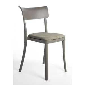 Saretina in ecopelle Nubuck 3 colori impilabile design imbottito in polipropilene per cucina soggiorno Bar - Product Image 1