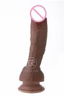 REALING Super Long Double Couche Réaliste Gode Liquide Silicone Matériel Aucune Odeur Énorme Dong Grand Pénis