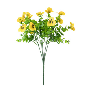 Vente en gros décoration d'intérieur pour mariage fleurs en soie fournies par l'usine feuilles d'eucalyptus artificielles fleurs fête des pères Halloween - Product Image 5