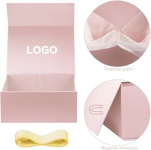 Boîte en papier avec votre propre logo Fabricants personnalisés Boîte-cadeau d'emballage noire Boîtes en papier en carton blanches pliantes Mystery Surprise - Product Image 2