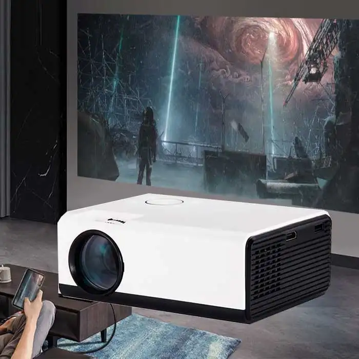 Wholesale Digital projector Android mini portable projector smart projector T01 home theater support 1080p 100 ANSI lumens