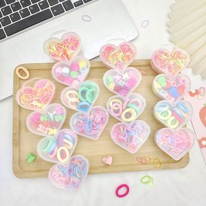 Pinzas para el Cabello con Forma de Corazón de Dibujos Animados, Pequeñas y Lindas, Set de Regalo Promocional, Accesorios para el Cabello con Técnica de Tejido Colorido - Product Image 1
