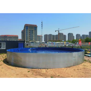 <span class=keywords><strong>Lona</strong></span> de PVC resistente a la corrosión recubierta de <span class=keywords><strong>estanque</strong></span> de peces galvanizado tanques de agua de gran capacidad para piscicultura de camarones al aire libre - Product Image 2