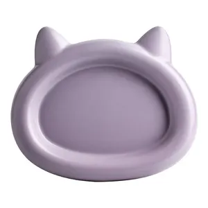 Elegant Color Glazed Cute Shaped Porcelain Snack Dessert Serving Dishes Plates Ceramic Dinner Plate