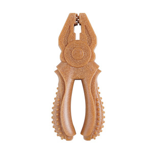 Jouet à mâcher pour chien, série Toothbone Tool, couleur unie, taille moyenne, utilisation en intérieur, durable, nettoyage des dents pour chiens - Product Image 1