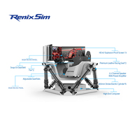 Renixsim VR Center 6 Dof Racing Sim Rig Cockpit Máquina de juego de simulador de coche dinámico de alta tecnología