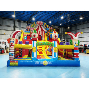 Toboggan Gonflable Commercial Thème Cirque, Combo Gonflable Géant <span class=keywords><strong>Clown</strong></span>, Château Gonflable pour Enfants pour Location, Événements et Fêtes - Product Image 2