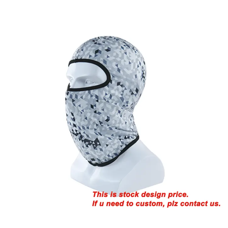 Wholesale high qualtity Custom logo face mask Knit Full Face Cover Ski Mask 1 hole balaclava cap hat