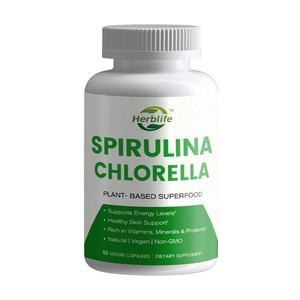 OEM ODM Hot Selling Vegan Green Superfood Supplements <b>Spirulina</b> Chlorella Capsules - Product Image 1