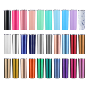 Tazas <span class=keywords><strong>de</strong></span> Viaje Promocionales, Termo <span class=keywords><strong>de</strong></span> Doble Pared <span class=keywords><strong>de</strong></span> Acero Inoxidable, 20 oz, Delgadas, Cilíndricas, con Tapa Deslizante y Pajita - Product Image 2