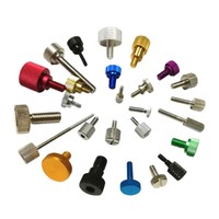 Vis moletée noire en acier, acier inoxydable, aluminium DIN653 M3 M4 M6 M5 M6 M8